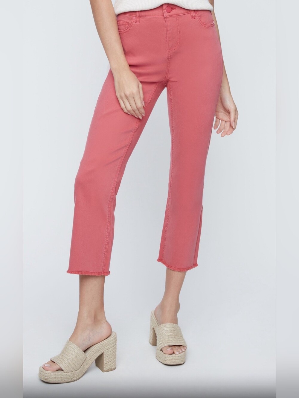 Renuar Coral Cropped Mini Boot Pants NWT Tencel Cotton Blend Size 10